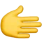 Højre hånd emoji på Apple iOS 16.4