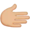 Rightwards Hand: Medium-Light Skin Tone emoji on iPhone