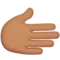 Δεξί χέρι: Μεσαίος τόνος δέρματος emoji στο iPhone (iOS 17.4)