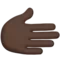 Pravá ruka: Tmavý odstín pleti emoji na Apple iOS 15.4