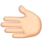Linkerhand: Lichte huidskleur emoji op Apple iOS 15.4