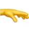 Palm Down Hand emoji on iPhone