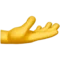 Palm Up Hand emoji on iPhone