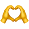 Heart Hands emoji on Apple iOS 15.4