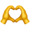 Heart Hands emoji on Apple iOS 17.4