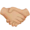Handshake: Medium-Light Skin Tone emoji on iPhone