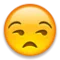 Unamused Face emoji on Apple iOS 5.0
