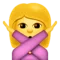 Person Gesturing No emoji on Apple iOS 8.3
