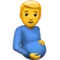 Pregnant Man emoji on Apple iOS 15.4