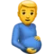 Pregnant Man emoji on iPhone