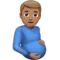 Έγκυος Άνδρας: Μεσαίος Τόνος Δέρματος emoji στο iPhone (iOS 17.4)