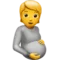 Έγκυος emoji στο iPhone (iOS 15.4)