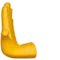 Leftwards Pushing Hand emoji on iPhone