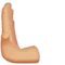 Vasemmalle työntävä käsi: Keskivaalea ihonsävy emoji Applella iOS 16.4