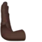 Leftwards Pushing Hand: Dark Skin Tone emoji on Apple iOS 16.4