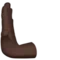 Leftwards Pushing Hand: Dark Skin Tone emoji on Apple iOS 17.4