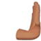 Mà que empeny cap a la dreta: to de pell mitjà emoji a Apple iOS 16.4