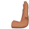 Mà que empeny cap a la dreta: to de pell mitjà emoji a Apple iOS 17.4
