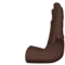 Rightwards Pushing Hand: Dark Skin Tone emoji on iPhone