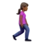 ️️ Woman Walking: Medium-Dark Skin Tone, Facing Right emoji on Apple iOS 17.4