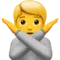 Person Gesturing No emoji on iPhone