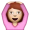 Persona fent un gest d'acord emoji a Apple iOS 6.0