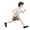 Person Running: Light Skin Tone, Facing Right emoji on iPhone