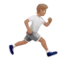 ️ Person Running: Medium Skin Tone, Facing Right emoji on Apple iOS 17.4