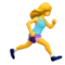 Woman Running: Facing Right emoji on iPhone