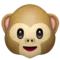 猴脸 iPhone 上的表情符号 (iOS 10.3)