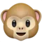 Monkey Face emoji on Apple iOS 18.4