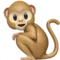 Обезьяна эмодзи на Apple iOS 17.4