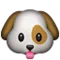 Dog Face emoji on Apple iOS 5.0