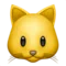 Πρόσωπο γάτας emoji στο iPhone (iOS 17.4)