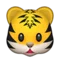 虎脸 iPhone 上的表情符号 (iOS 8.3)
