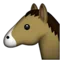 Horse Face emoji on Apple iOS 10.0
