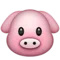 Pig Face emoji on Apple iOS 6.0