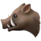 Boar emoji on iPhone