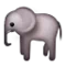 Elefant emoji på iPhone (iOS 5.0)