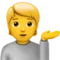 Person Tipping Hand emoji on iPhone