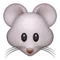 Πρόσωπο ποντικιού emoji στο iPhone (iOS 6.0)
