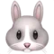 Cara de conill emoji a Apple iOS 18.4