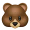 Bear emoji on iPhone