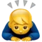 Person verbeugt sich Emoji auf Apple iOS 11.3