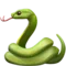 Snake emoji on Apple iOS 18.4