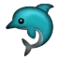 Delfin emoji på iPhone (iOS 5.0)