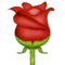 Rose emoji on iPhone (iOS 5.1)