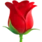 Rose emoji on iPhone (iOS 14.6)