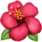 Hibiskus emoji på iPhone