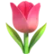 Tulip emoji on Apple iOS 18.4